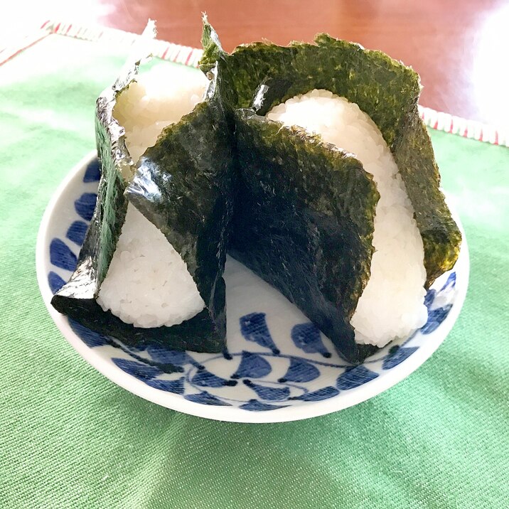 酢飯で☆大きなおにぎり☆ハンバーグ